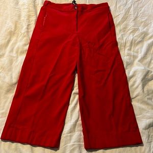 Pull on wide leg cropped pants